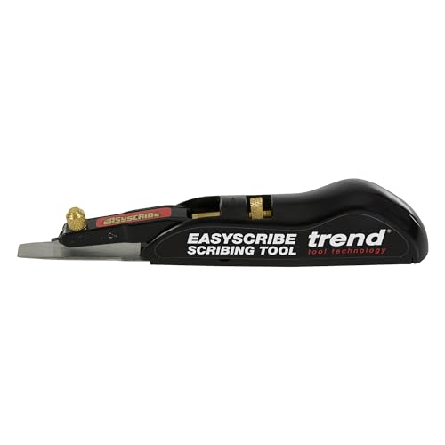 Trend EasyScribe Scribing Tool - Versatile and Accurate Scribing Solution for Carpenters, Joiners, Tilers, Kitchen and Shop Fitters, E/SCRIBE, Black, 1 Count (Pack of 1)