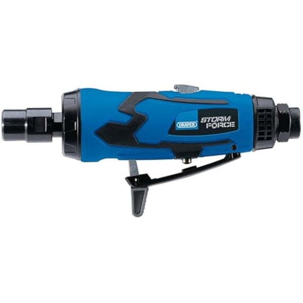 Draper 65130 Storm Force Composite Straight Mini Air Die Grinder (6mm), Blue