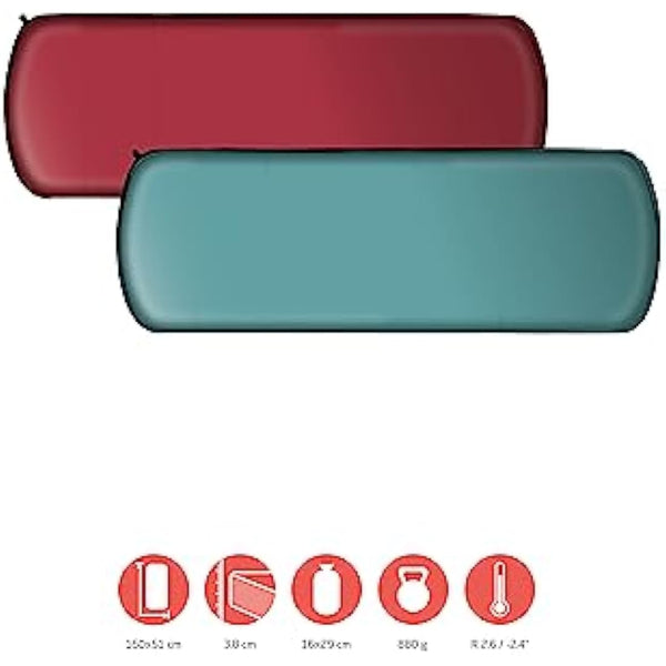 Grand Canyon Hattan 3.8, Comfortable Self-Inflating Sleeping Mat, Lightweight and Small Pack Size, R Value: 2.6, for Camping, Trekking, Outdoor, Travel