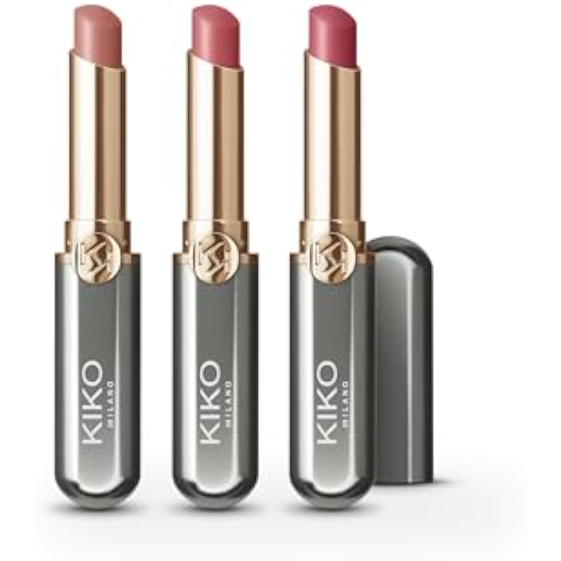 KIKO Milano Unlimited Perfection Lip Set 01, Kit Containing 3 Creamy, Long-Lasting And Transfer-Proof Lipsticks