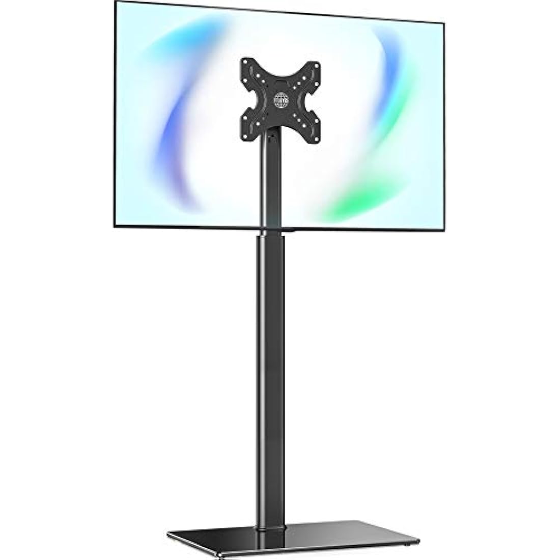 FITUEYES TV Floor Stand for 19-42 Inch TV, Universal Corner TV Stand, Tilt Swivel & Height Adjustable, Tall Black TV Stand Replacement, Max. VESA 200x200mm Holds 35kg
