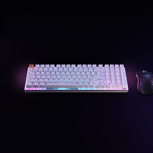 Glorious Gaming GMMK 2 Full Size (96%) - Mechanical Gaming Keyboard, Aluminium Frame, Customisable, Doubleshot Caps, Fox Switches, Per Key RGB, Full NKRO, English UK QWERTY Layout - Pink