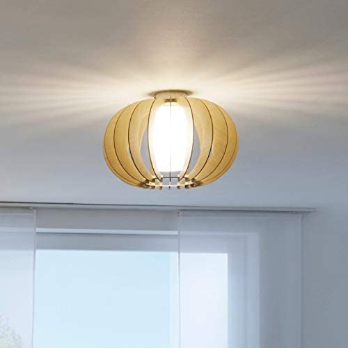 Eglo 95597 E27 Satin Nickel Wall/Ceiling Lamp Stellato 1,One Size
