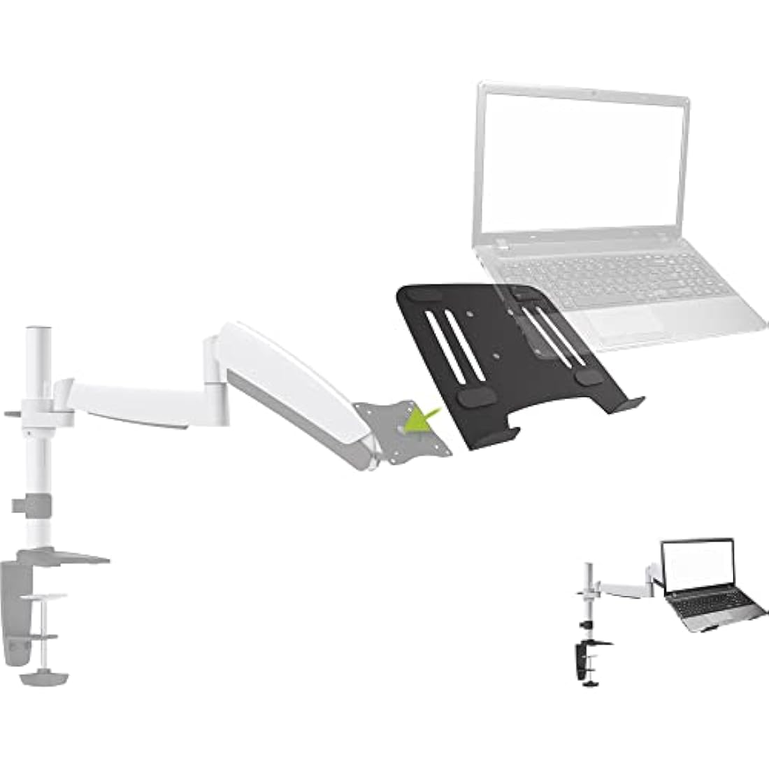 InLine 23162A Laptop Mount with VESA 75 Adapter