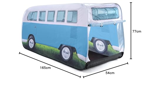 Volkswagen Camper Van Kids Pop Up Tent - Official VW UPF50+ Foldable Play Tent for Girls Boys - Multiple Colours