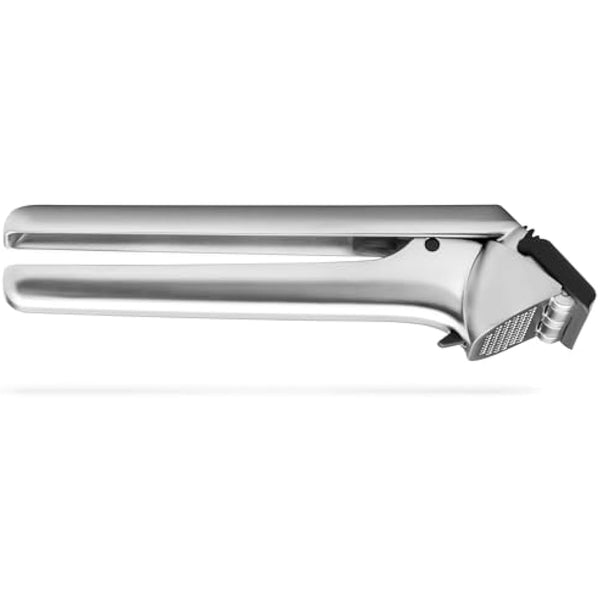 Dreamfarm Garject 2-In-1 Garlic Peeler, Garlic Press & Mincer with Garlic Peel Ejector, Chrome-Plated Zinc - Black