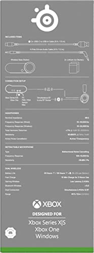 SteelSeries Arctis Nova Pro Wireless Xbox Omni-Platform Gaming Headset — Neodymium Magnetic Drivers — Active Noise Cancellation — 2 Battery System — Xbox, PC, PS5, PS4, Switch, Mobile