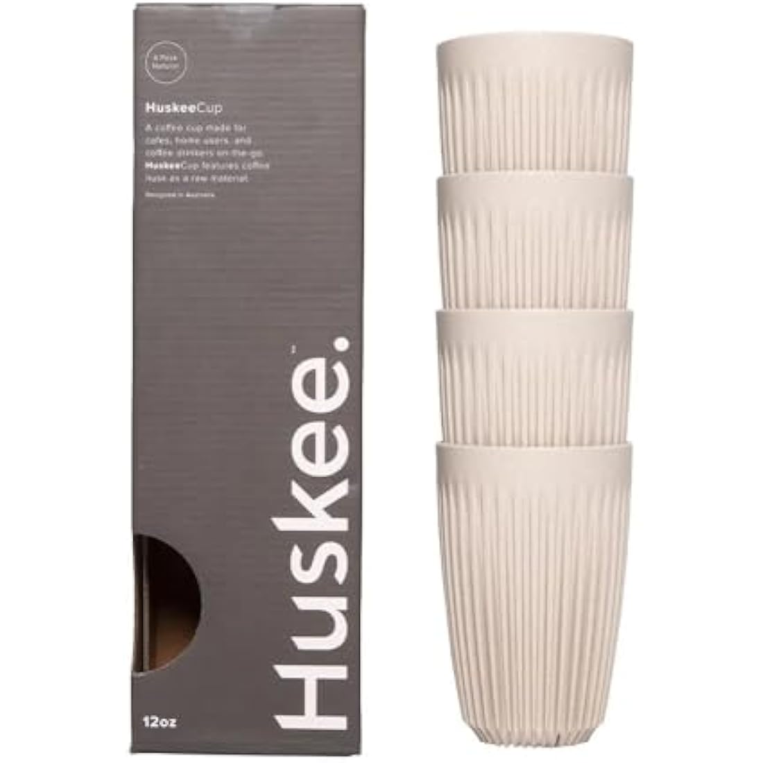 Huskee - HuskeeCup (4-Pack) (Natural, 12oz)