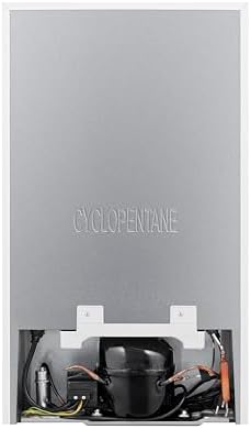 Fridgemaster MUZ4860E Freestanding Undercounter Freezer, 61Litres, 4 Star Freezer Rating, 48cm width, E Rated in White