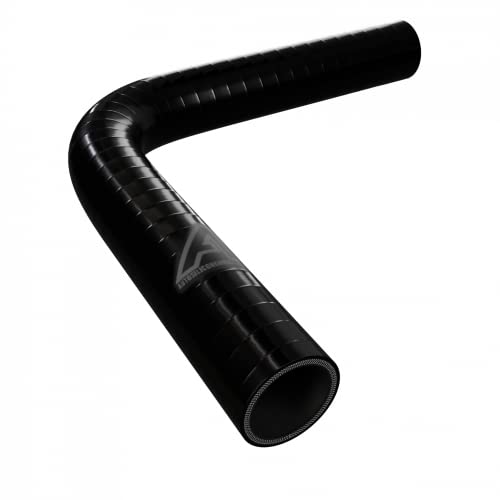 57mm Internal Diameter Black 90 Degree Silicone Elbow Hose