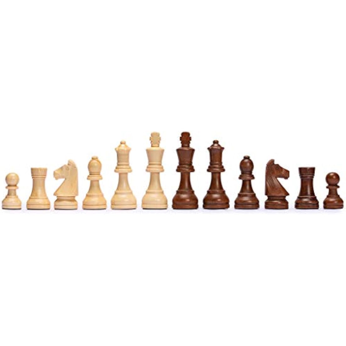 Husaria Professional Staunton Tournament No. 6 Wooden Chess Game Set with 2 Extra Queens, 99mm Kings