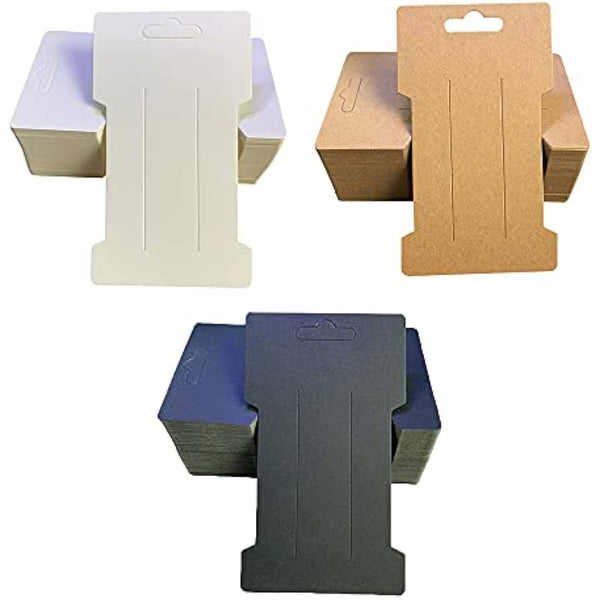 120 Pcs Hair Clip Display Cards Paper Hairpin Display Cards Kraft Paper Hairpin Card for Hair Bow Hair Clips Hair Accessories