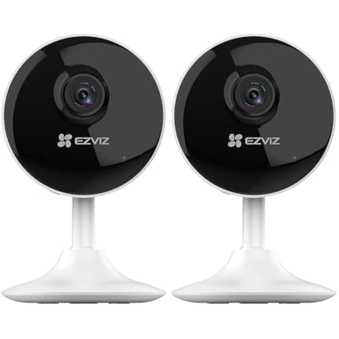 EZVIZ C1C 2 Pack Mini Home Security Camera Indoor, 1080P Wired Wifi Camera, Home Secuirty Camera, 10M Night Vision, Motion Detection, Alarm, Two Way Audio, 2.4GHz Only, Alexa/Google/App Control
