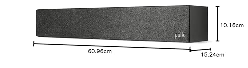 Polk Audio Polk Monitor MXT60 Compact Tower Speaker, HiFi and Home Cinema Speaker, Hi-Res Certified, Dolby Atmos and DTS:X Compatible (1 piece)