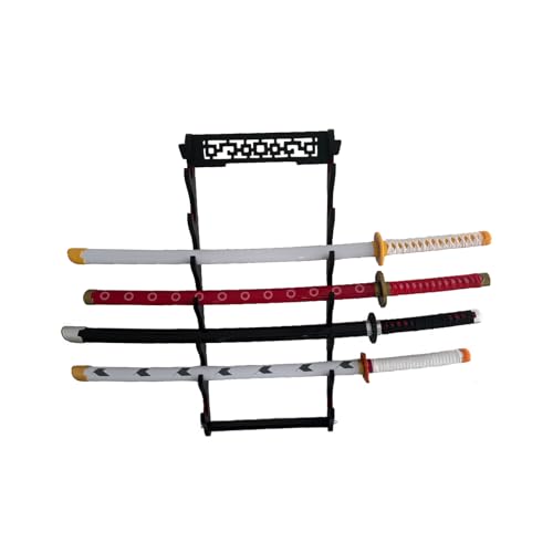 Dfdvye 7 Tier Velvet Padded Katana Stand - Samurai Sword Display Rack