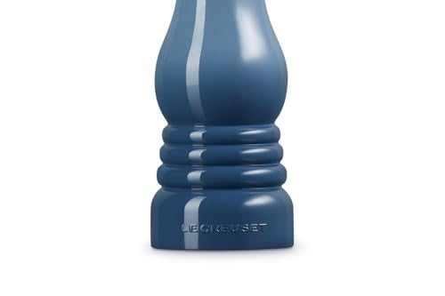 Le Creuset Classic Adjustable Pepper Mill Grinder, Chip-resistant ABS Plastic, Anti-Corrosion, 40g, 21 cm, Bamboo, 44001214080000