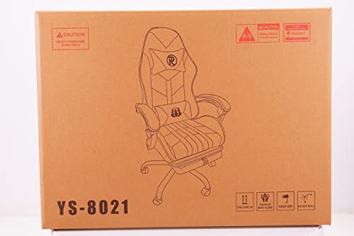 Play haha.Ergonomic reclining seat with footrest adjustable headrest and lumbar cushion high back support padded armrests PU leather finish for gaming home or office use