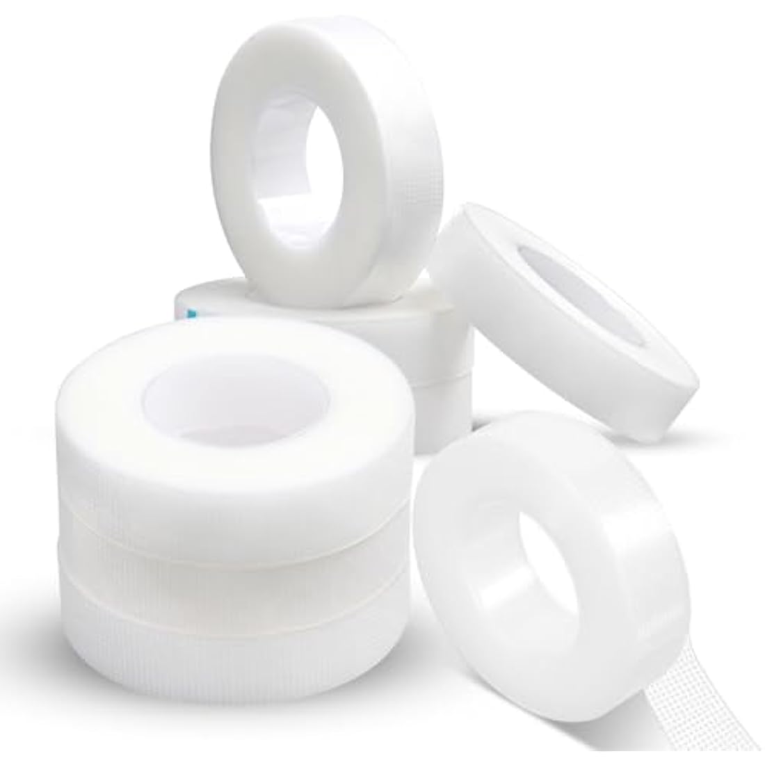 fenshine Lash Tape,8 Rolls PE Micropore Medical Tape for Eyelash Extension, Fabric Tape For False Eyelash Patch Makeup Tool (0.5inch x 10 Yards)