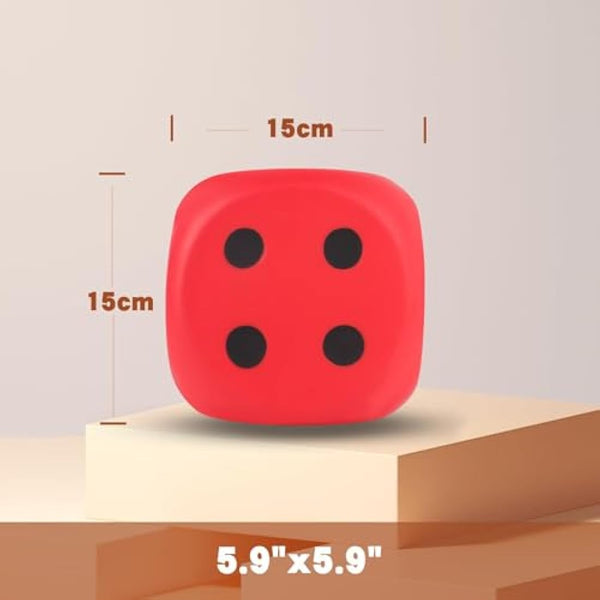 Anboor 5.9'' Squishy Dice Kawaii Scented Squeeze Toys Stress Relief Kids Toys Gift Collection Decorative Props(Red), (CJX)
