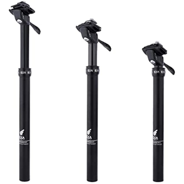 EXA Form Upgraded Speed Up 27.2mm/30.9mm/31.6mm Cable-Less Hydraulic Dropper Seatpost, 100mm/120mm/125mm/150mm Travel Dropper Post for MTB/E-Bike/Road Bike