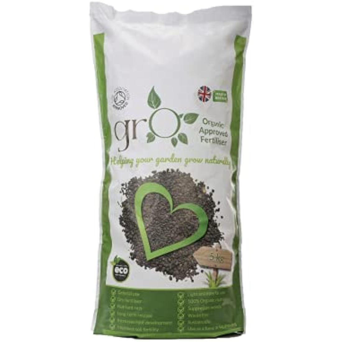 The Gro Company Gro Organic Top Soil Fertiliser - Perfect Soil Improver Enhancer, 100% Chemical Free Soil Feed for Growing, 00GRO
