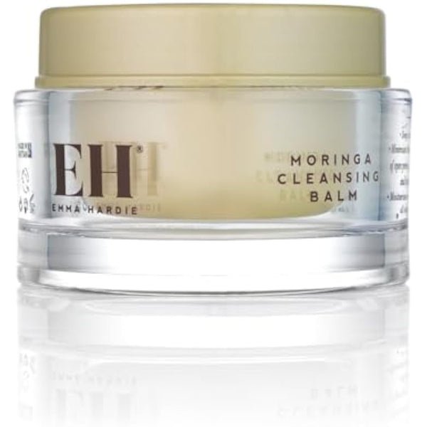 Emma Hardie Starter Kit: Travel Size 50ml Moringa Cleansing Balm, Travel Size 15ml Midas Touch Revitalising Cream & Professional Cleansing Cloth, Packed in a Cosmetic Bag, Natural & Cruelty Free