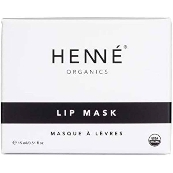 Henné Organics Lip Mask - Natural Organic Moisturizer Treatment for Plump Lips