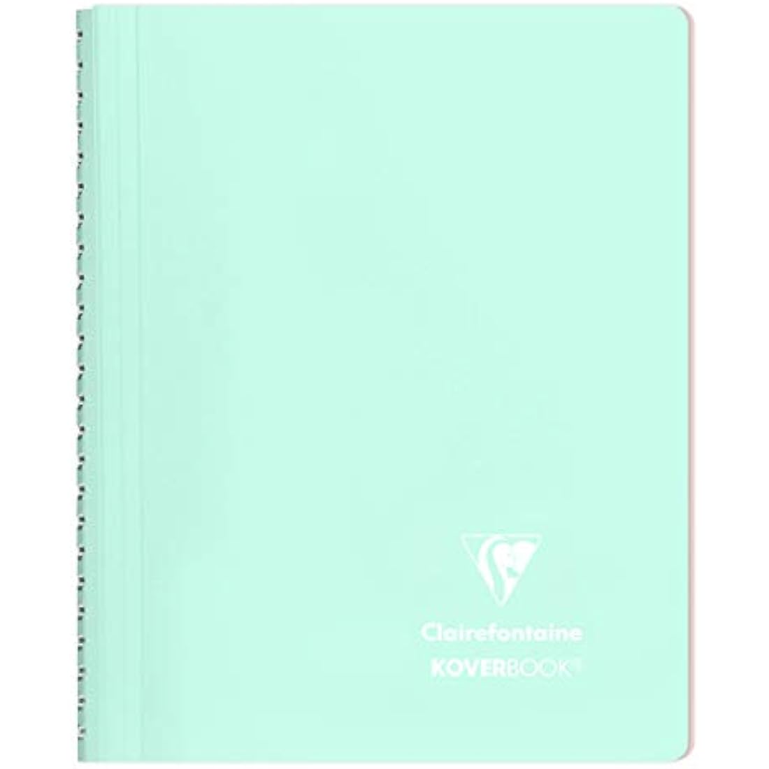 Clairefontaine 366781C Set of 5 Spiral Notebooks Koverbook Blush - A5 14,8x21 cm - 160 Lined Pages - White Paper 90 g - Opaque Polypro Cover - Random Colours