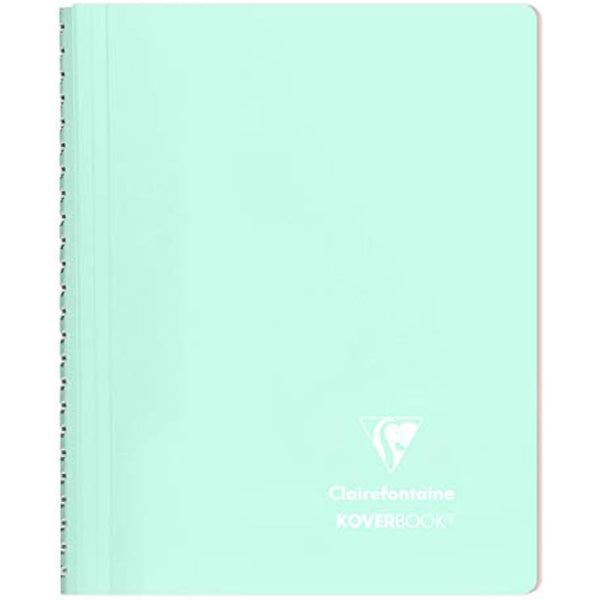 Clairefontaine 366781C Set of 5 Spiral Notebooks Koverbook Blush - A5 14,8x21 cm - 160 Lined Pages - White Paper 90 g - Opaque Polypro Cover - Random Colours