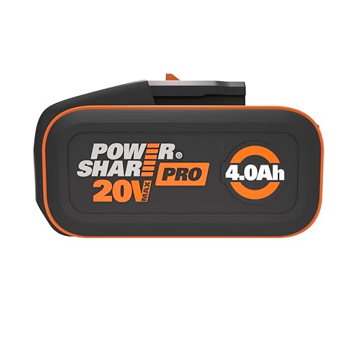 WORX WA3644 PowerShare Pro 20V 4.0Ah High-Capacity Battery with Battery Management System & Intelligent Power Control
