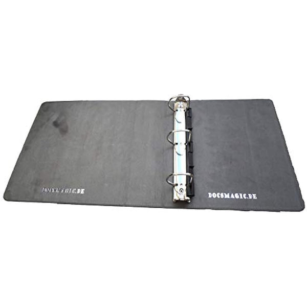 docsmagic.de 3-Ring Premium Album Black + 100 9-Pocket Premium Pages - PKM - YGO - MTG
