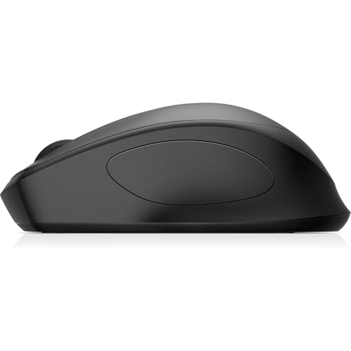 HP 280 Silent PC Wireless Mouse | HP Blue Optical Technology | 1600 DPI to track precisely on any surface | 90% noise reduction | Comfortable & Ergonomic Design | USB A Dongle Included | Black