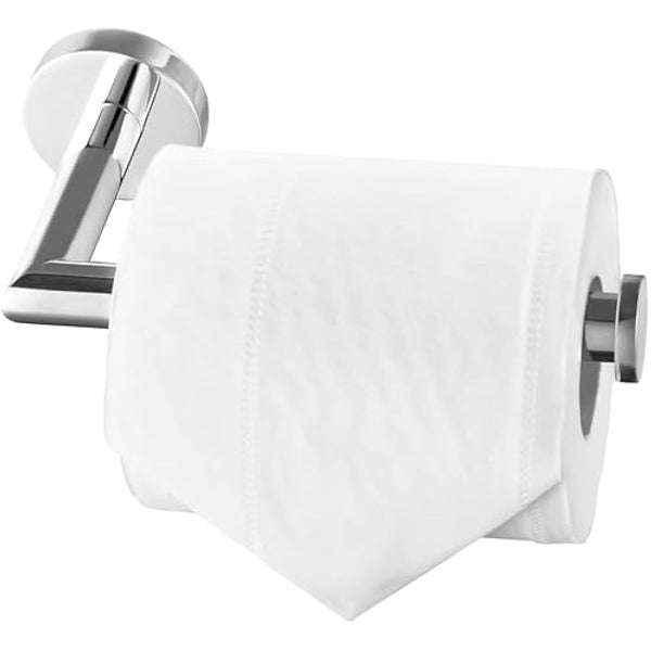 HITSLAM Toilet Roll Holder Wall Mounted SUS 304 Stainless Steel Chrome Toilet Paper Holder Waterproof Rotateproof Tissue-Holder for Bathroom,Silver