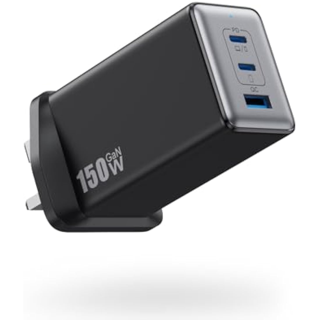 150W USB C Charger, 3-Port USB C Plug Fast Charger, GaN III Compact Wall Charger, 100W Laptop Charger for MacBook Pro/Air, Dell, iPad, iPhone 16 Pro/15, Galaxy S24, Pixel 9, Steam Deck,etc