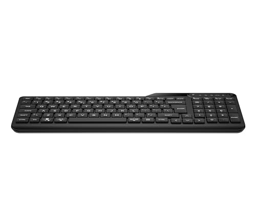 HP 460 Multi-Device Bluetooth Keyboard | Compatible with Chrome, PC or Mac | Bluetooth | Connect up to 3 Devices | Quick Switch Button | 12 Programmable Shortcut Keys | Up to 24 Months Battery | Black