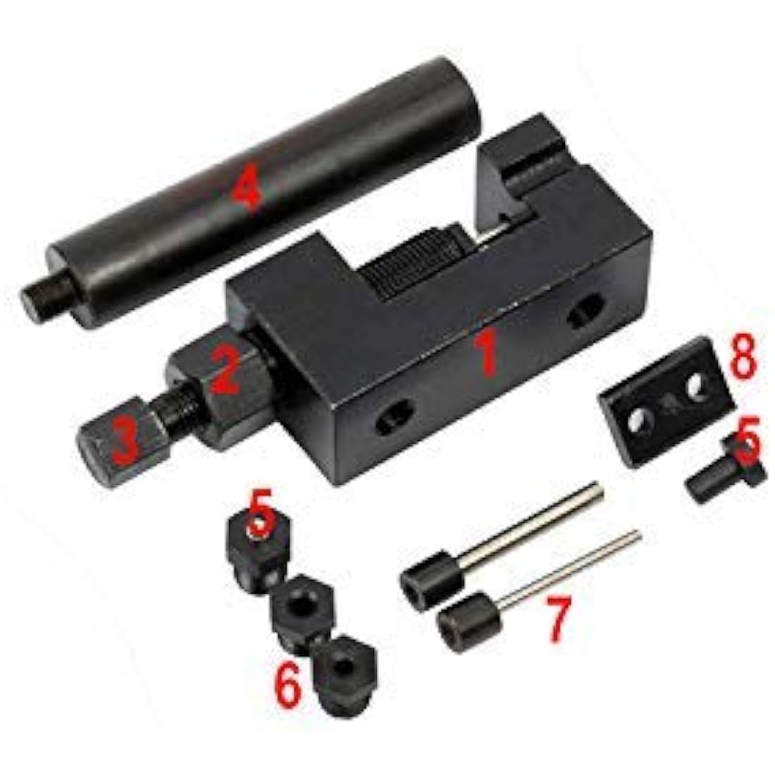 FreeTec Professional riveting and cutting tools for motorcycle control chains and chains