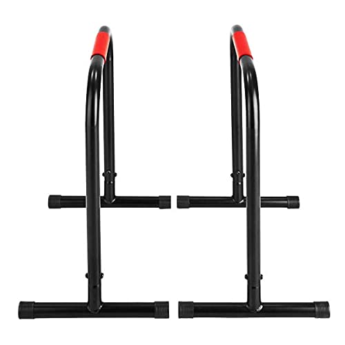 FFitness Parallel Bars Unisex Adult, Black Red, One Size