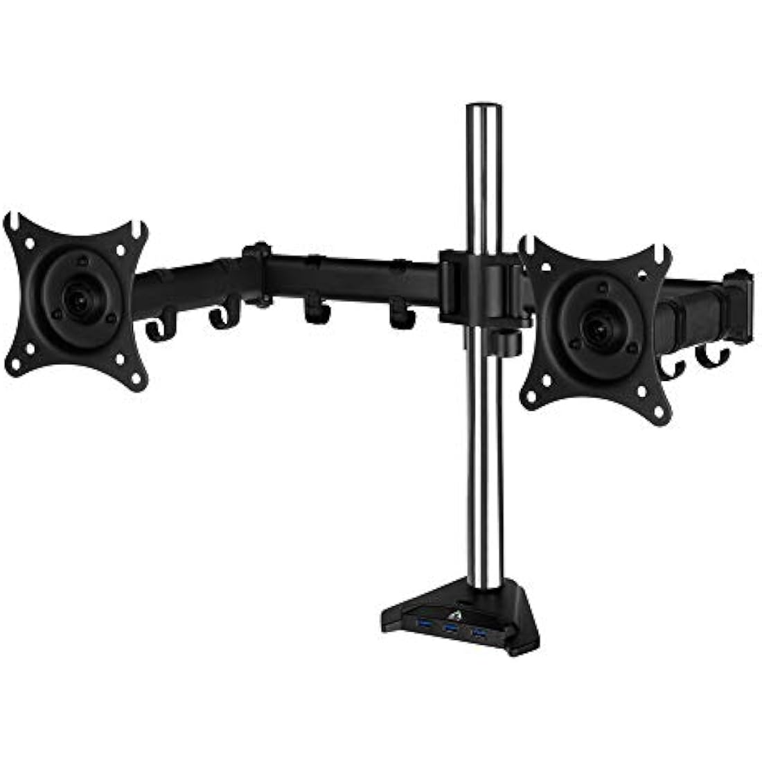 ARCTIC Z2 Pro (Gen 3) - Double Monitor Arm, Monitor stand for up to 34"/35" Ultrawide, up to 10 kg (22 lbs), USB Hub, Adjustable Height, Flexible - Matt black