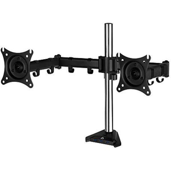 ARCTIC Z2 Pro (Gen 3) - Double Monitor Arm, Monitor stand for up to 34"/35" Ultrawide, up to 10 kg (22 lbs), USB Hub, Adjustable Height, Flexible - Matt black