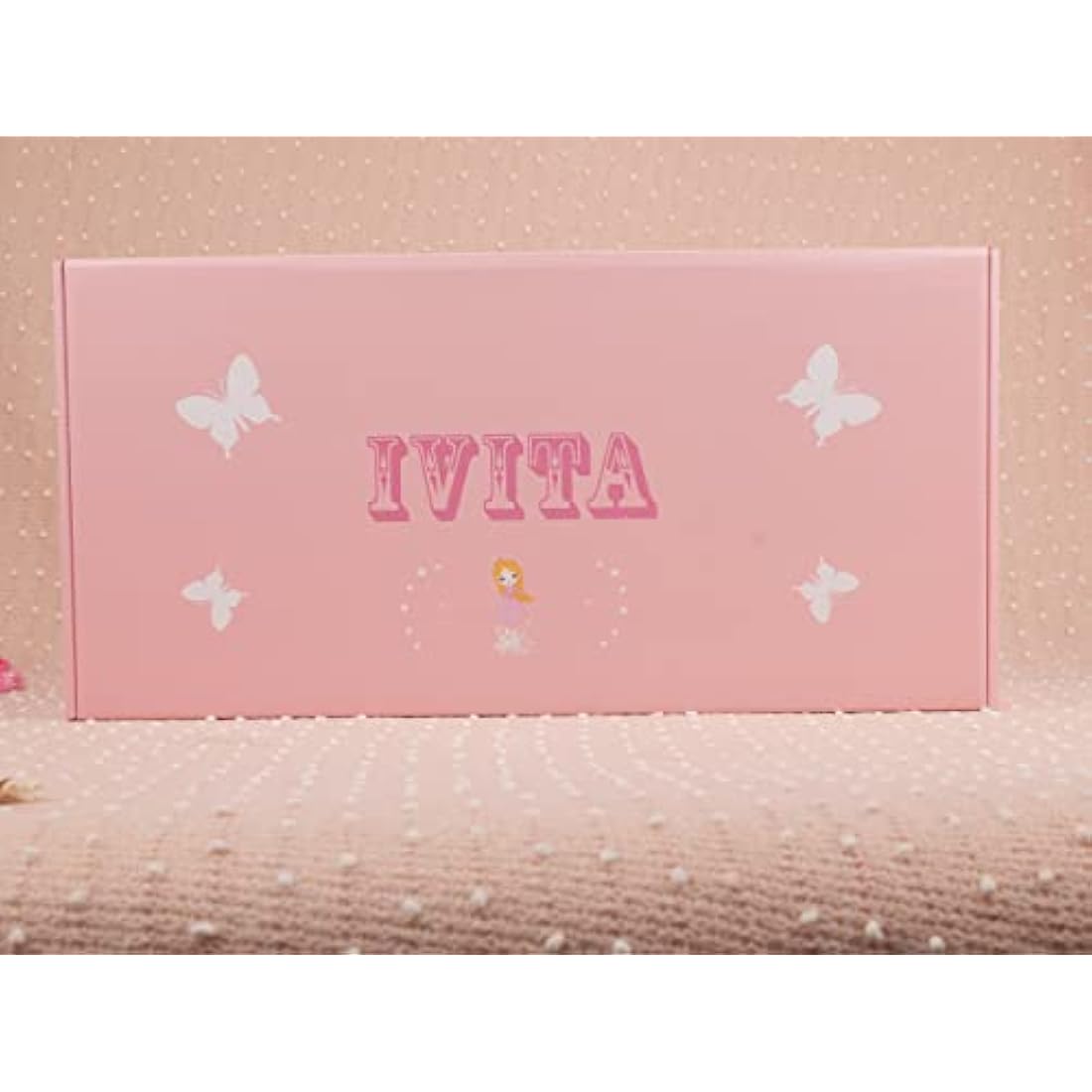 IVITA Full Body Silicone Reborn Baby Doll Newborn Baby Doll Open Mouth Girl (-14inch)