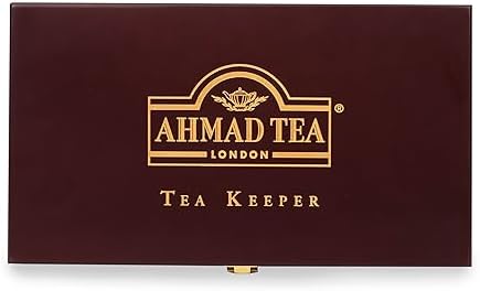 Ahmad Tea Tea Keeper Tea Selection 80 Teabag Box with 8 Black, Fruit-Flavoured & Green Teas, 160 g