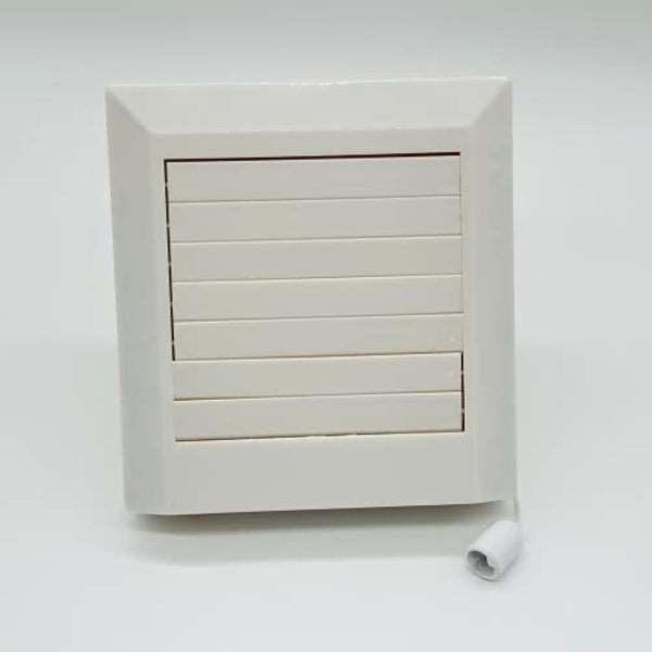 AirTech-UK Bathroom Kitchen Extractor Exhaust Fan 4"/100MM Ceiling, Wall or Window mounted Louver Shutter with Pull Cord (9A-10L)