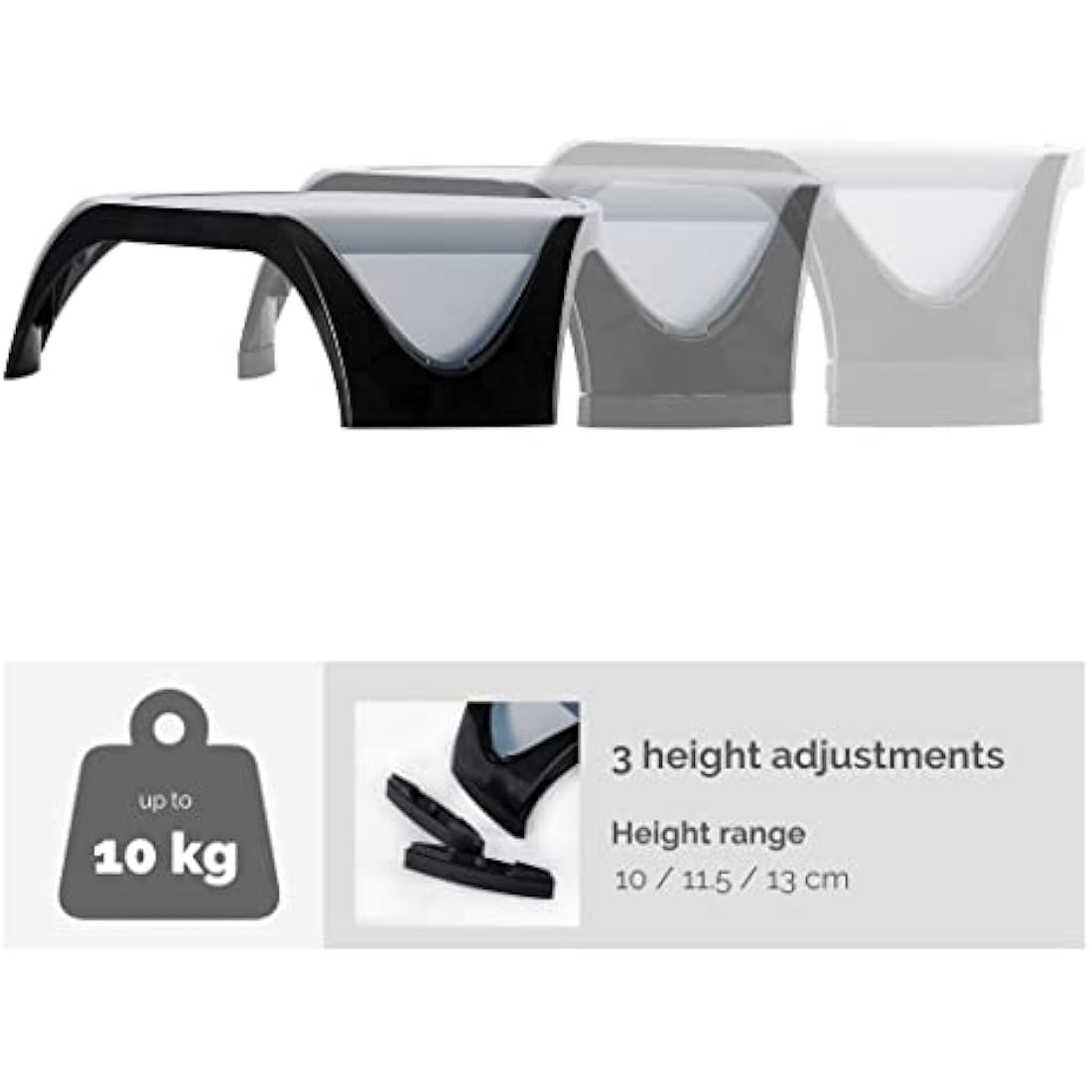 Fellowes Smart Suites Adjustable Monitor Stand, Black