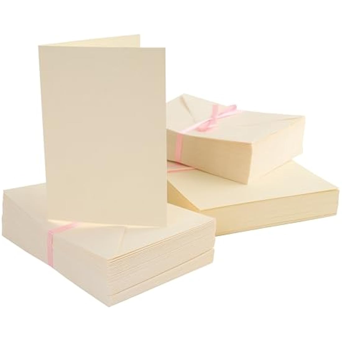 Anita's Plain, Blank Cards & Envelopes, A6, Cream, Pack of 100, for Home, Wedding, Birthday, Christmas, Thank You, Art & Craft, Scrapbooking Supplies, Baby Shower, Card Making