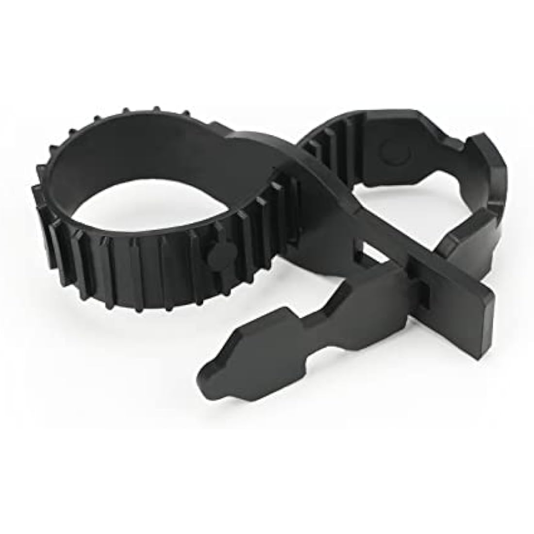 KINGLAKE 4Pcs 40cm Black Tree Ties Straps Supports Heavy Duty Shrub Ties Adjustable Interlock Garden Tree Ties for Shrub Rose Tree Plant Support