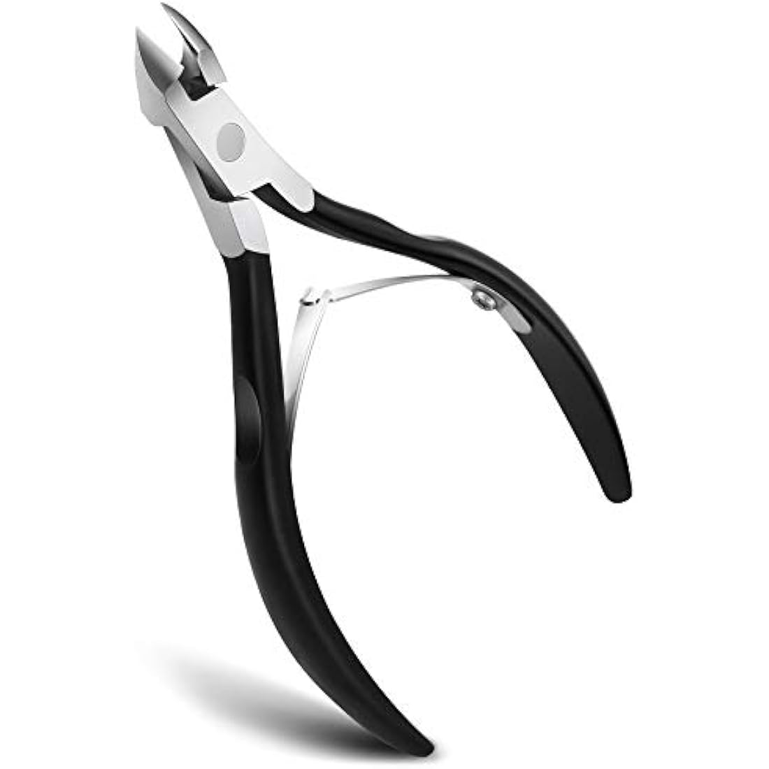 FERYES Cuticle Nippers Professional Stainless Steel Cuticle Trimmer, Extremely Sharp Cuticle Cutters Remover Scissors Pedicure Manicure Nail Matt Balck