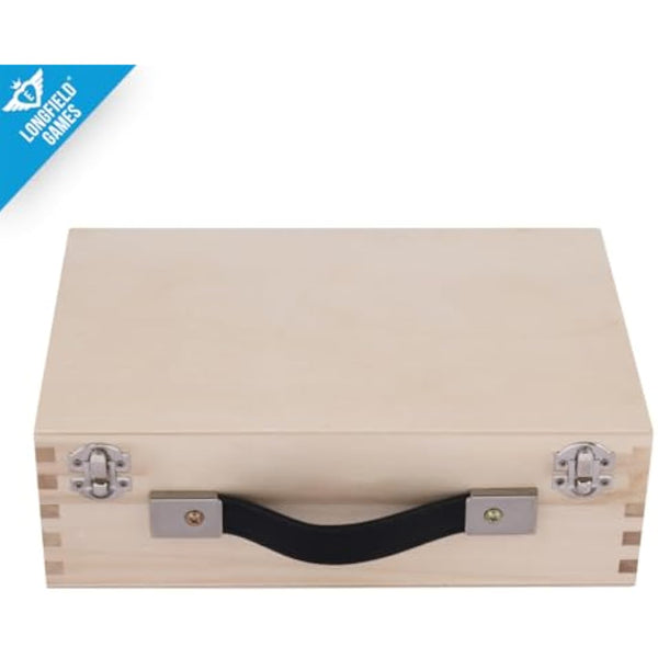 Engelhart Weiblespiele 010208 Set in Wooden Box, Pack of 6, Black/Silver