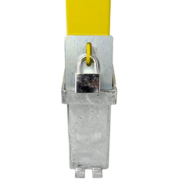 H/D Yellow 100P-K Removable Parking & Security Post (Keyed to Differ Please)