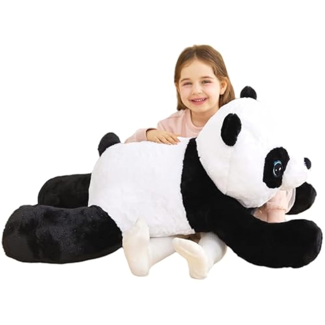 IKASA Giant Panda Stuffed Animal Plush Toy,78cm Large Cute Jumbo Soft Toys,Huge Big Size Plushy Fluffy Fat Oversized Plushie,Gifts for Kids