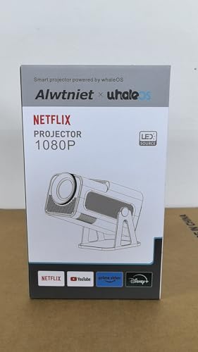 Upgraded HY320 Android 13 Smart Projector 4K Netflix Official, 320 ANSI Projector with WiFi Bluetooth, 180° Rotatable, Auto Keystone, ChatGPT Voice Assistant Portable Video Projectors for Bedroom